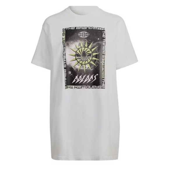 NWT• ADIDAS Original Graphic T-Shirt Dress•Rare - Picture 2 of 8